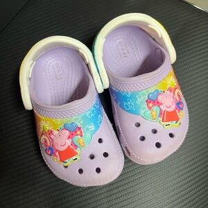 Peppa Pig Purple Crocs